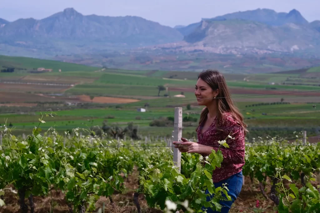 Helen in the vineyard