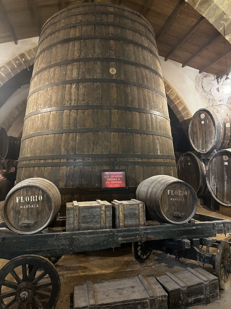 Marsala wine barrels