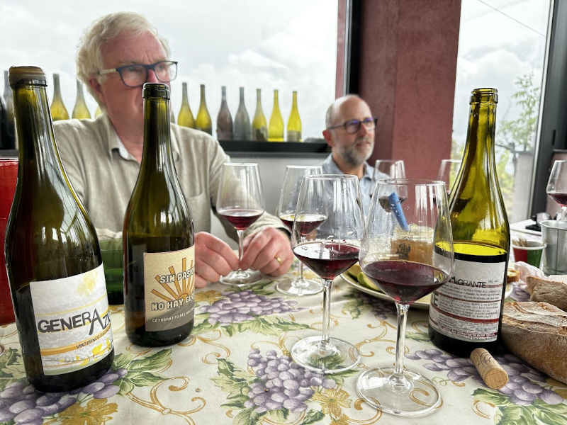 natural wine tasting